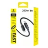 Kabel Baseus PicoGo Fast Charging 240W USB-C do USB-C 1m - czarny